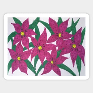 Ultra Violet Floral Bouquet Sticker